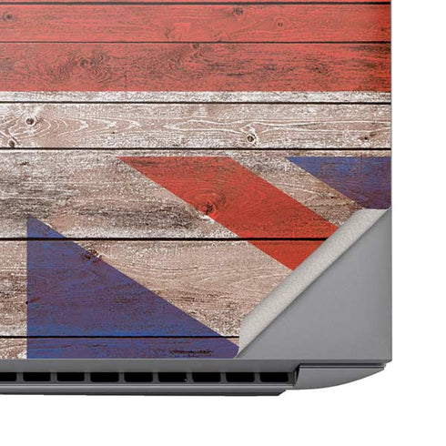 United Kingdom Flag Dark Wood HP ZBook Fury 16 G10 Skin