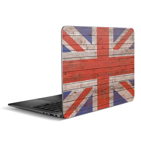 United Kingdom Flag Dark Wood Zenbook UX305FA 13.3in Skin