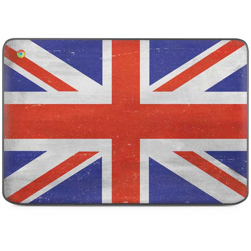 United Kingdom Flag Distressed HP Chromebook Skin