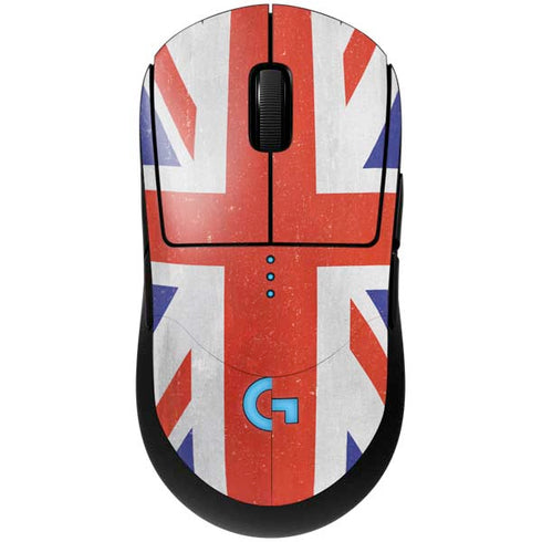 United Kingdom Flag Distressed G Pro Wireless Gaming Mouse Skin
