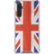 United Kingdom Flag Distressed Galaxy A17 Clear Case