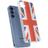 United Kingdom Flag Distressed Galaxy A35 5G Clear Case