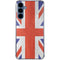 United Kingdom Flag Distressed Galaxy A55 5G Clear Case