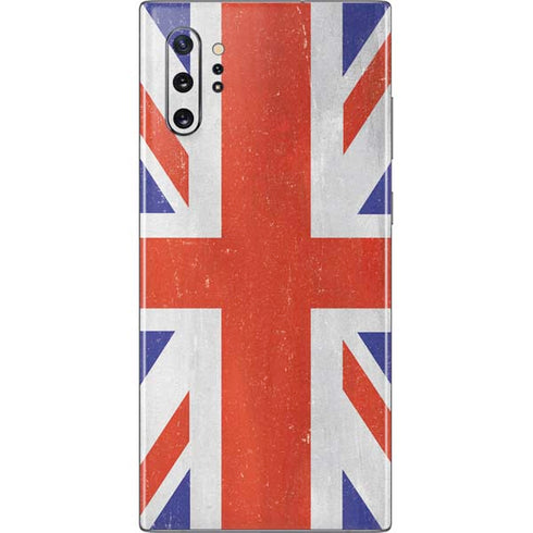 United Kingdom Flag Distressed Galaxy Note 10 Plus Skin