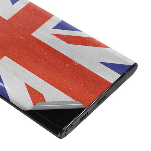 United Kingdom Flag Distressed Galaxy Note 10 Plus Skin