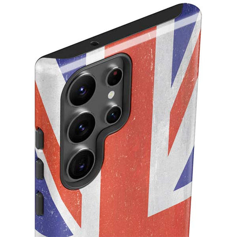 United Kingdom Flag Distressed Galaxy S23 Ultra Pro Case