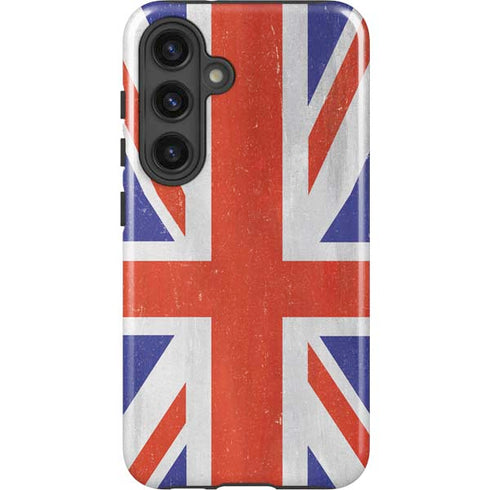 United Kingdom Flag Distressed Galaxy S25 Impact Case