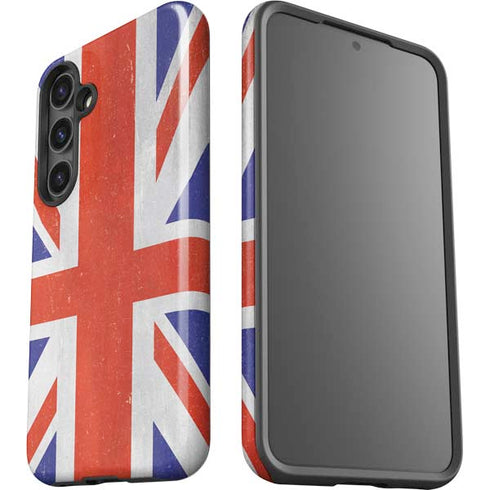 United Kingdom Flag Distressed Galaxy S25 Impact Case