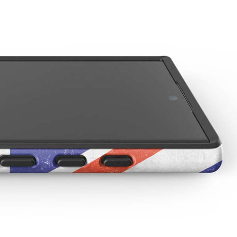 United Kingdom Flag Distressed Galaxy S25 Ultra Impact Case