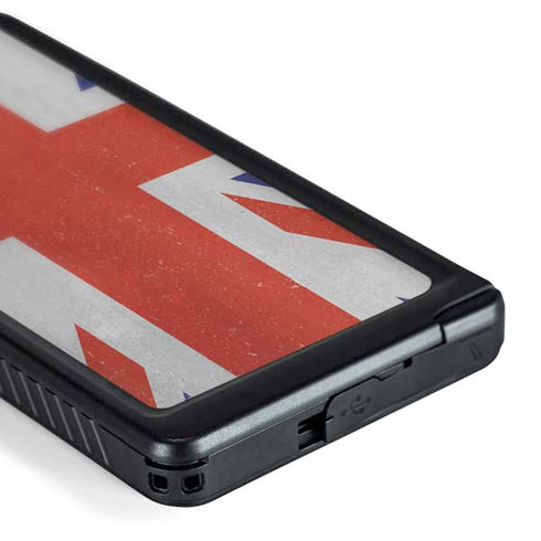United Kingdom Flag Distressed Galaxy S24 Ultra Waterproof Case