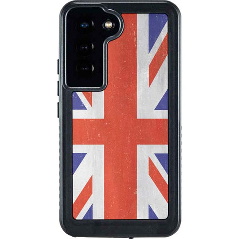 United Kingdom Flag Distressed Galaxy S24 Waterproof Case