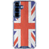 United Kingdom Flag Distressed Galaxy S25 Clear Case