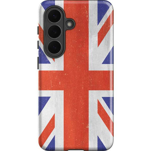 United Kingdom Flag Distressed Galaxy S26 Impact Case