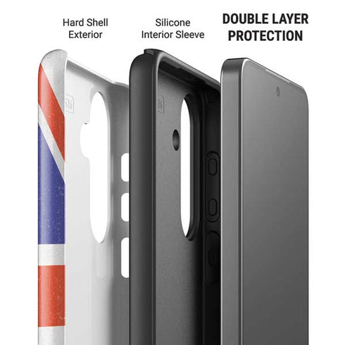 United Kingdom Flag Distressed Galaxy S26 Impact Case