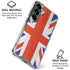 United Kingdom Flag Distressed Galaxy S26 Plus Clear Case