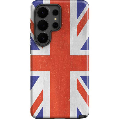 United Kingdom Flag Distressed Galaxy S26 Ultra Impact Case