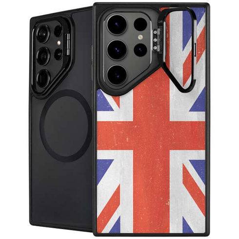 United Kingdom Flag Distressed Galaxy S26 Ultra Kickstand Case