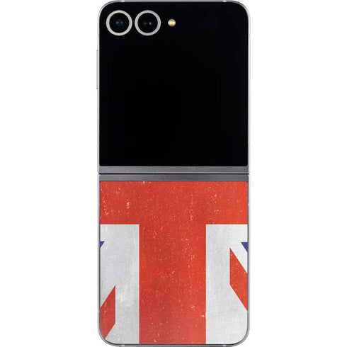 United Kingdom Flag Distressed Galaxy Z Flip6 Skin