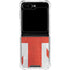 United Kingdom Flag Distressed Galaxy Z Flip6 Clear Case