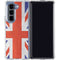 United Kingdom Flag Distressed Galaxy Z Fold5 5G Clear Case