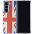 United Kingdom Flag Distressed Galaxy Z Fold5 5G Clear Case