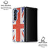United Kingdom Flag Distressed Galaxy Z Fold6 Clear Case