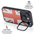 United Kingdom Flag Distressed iPhone 15 Kickstand Case