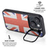 United Kingdom Flag Distressed iPhone 15 Plus Kickstand Case