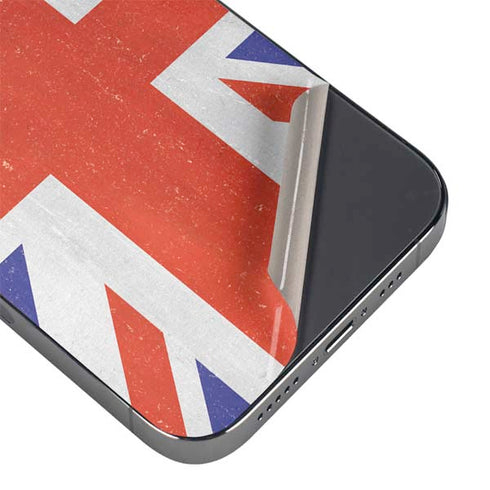 United Kingdom Flag Distressed iPhone 15 Pro Max Skin