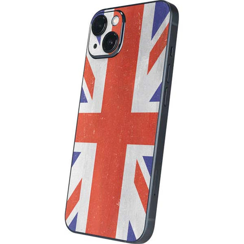 United Kingdom Flag Distressed iPhone 15 Skin
