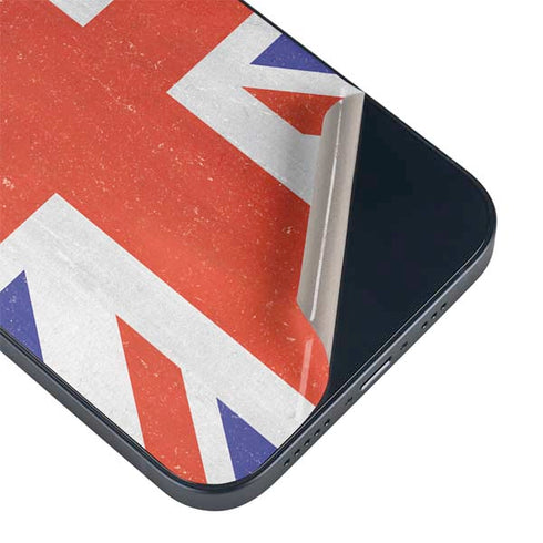 United Kingdom Flag Distressed iPhone 15 Skin