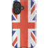United Kingdom Flag Distressed iPhone 16 Impact Case