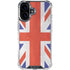 United Kingdom Flag Distressed iPhone 16 Plus Clear Case