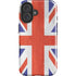 United Kingdom Flag Distressed iPhone 16 Plus Impact Case