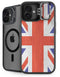United Kingdom Flag Distressed iPhone 16 Plus Kickstand Case