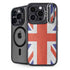 United Kingdom Flag Distressed iPhone 16 Pro Kickstand Case