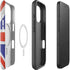 United Kingdom Flag Distressed iPhone 16 Pro Magsafe Impact Case