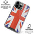 United Kingdom Flag Distressed iPhone 16 Pro Max Clear Case