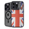 United Kingdom Flag Distressed iPhone 16 Pro Max Kickstand Case