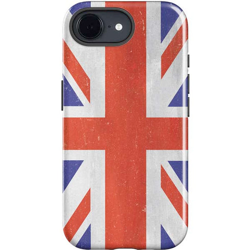 United Kingdom Flag Distressed iPhone 16e Impact Case