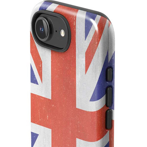 United Kingdom Flag Distressed iPhone 16e Impact Case