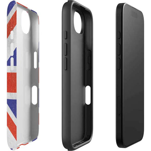 United Kingdom Flag Distressed iPhone 16e Impact Case