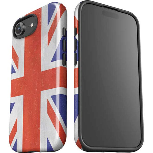 United Kingdom Flag Distressed iPhone 16e Impact Case