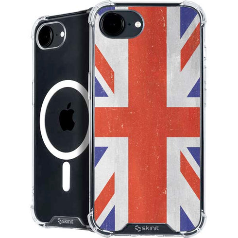 United Kingdom Flag Distressed iPhone 16e MagSafe Case