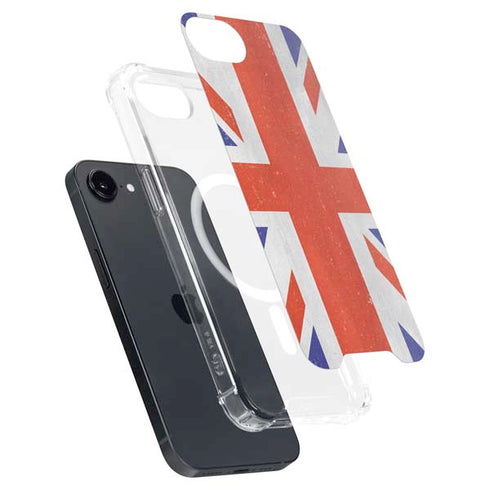 United Kingdom Flag Distressed iPhone 16e MagSafe Case