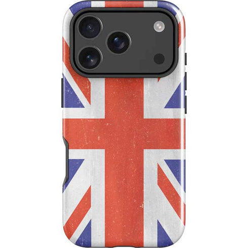 United Kingdom Flag Distressed iPhone 18 Pro Impact Case