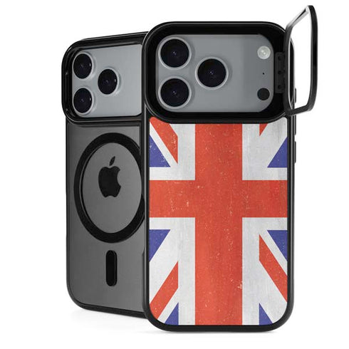 United Kingdom Flag Distressed iPhone 18 Pro Max Kickstand Case