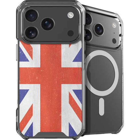 United Kingdom Flag Distressed iPhone 18 Pro Max MagSafe Case