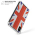 United Kingdom Flag Distressed iPhone X/XS Clear Case