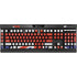 United Kingdom Flag Distressed K95 RGB PLATINUM Mechanical Gaming Keyboard Skin
